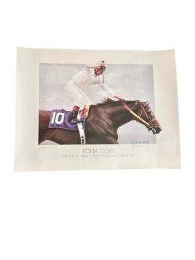 Kona Gold Racing Print, Kenneth Daly Signed Artist Proof